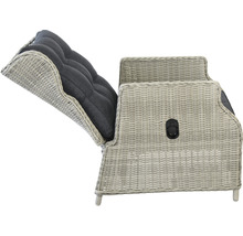 Gartenmöbel Relaxsessel aus Rattan mit Polster