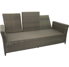 Gartenlounge aus Polyrattan mit verstellbaren Rückenlehnen