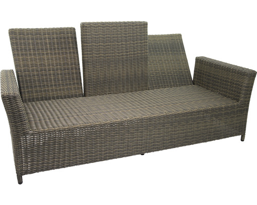Gartenlounge aus Polyrattan mit verstellbaren Rückenlehnen