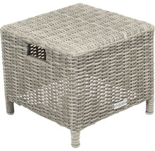 Geflochtener Gartentisch mit Tragegriffen