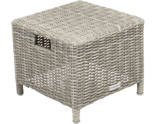 Geflochtener Gartentisch mit Tragegriffen