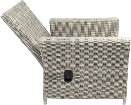 Gartensessel mit verstellbarer Rückenlehne aus Rattan
