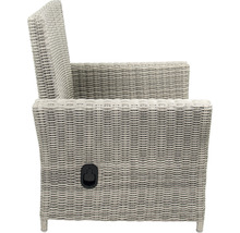 Gartensessel aus Rattan mit Hebel zur Verstellung