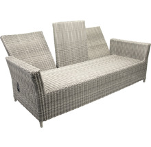 Gartenlounge aus Rattan mit verstellbarer Rückenlehne