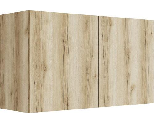 Armoire suspendue avec deux portes imitation bois