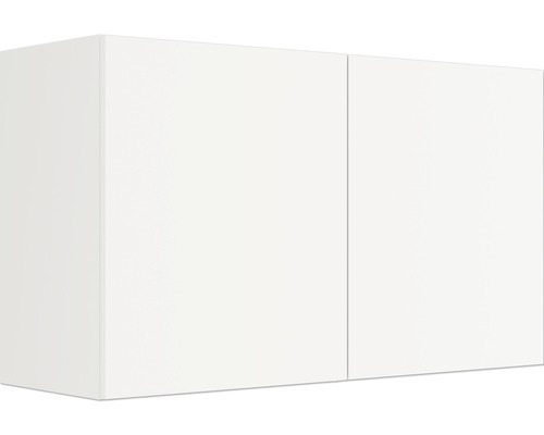 Armoire suspendue Optifit Luca932 lxpxh 100x34,6x57,6 cm blanc mat démontée Meuble haut blanc avec deux portes