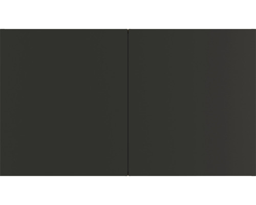 Zwei dunkle Möbelfronten