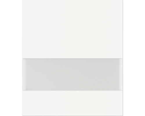 Façade d''armoire avec creux de préhension