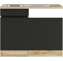 Meuble bas de cuisine avec évier et deux portes