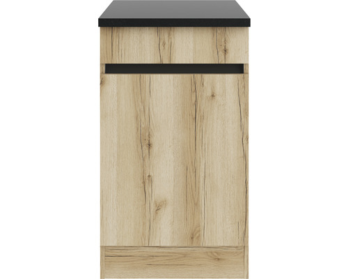 Meuble sous-lavabo aspect bois avec tiroir