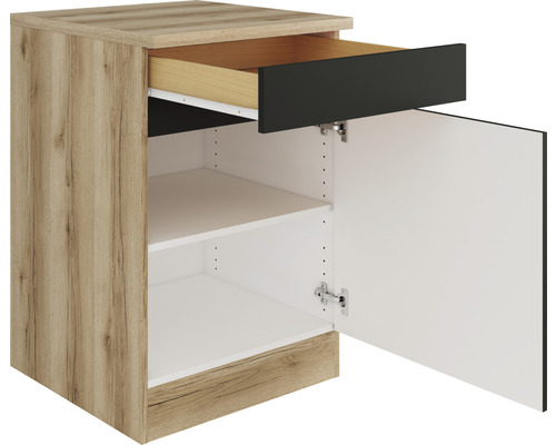 Meuble bas avec tiroir et porte pour la salle de bains