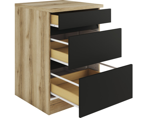 Optifit Auszugunterschrank Noah420 BxTxH 60x60x88 cm anthrazit matt zerlegt