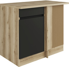 Meuble bas de cuisine avec tiroir et porte aspect bois