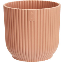 Pot de fleurs côtelé en plastique