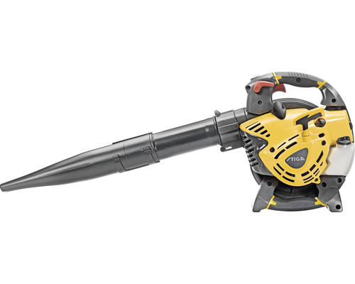 Souffleur à feuilles jaune de Stiga pour l''entretien du jardin