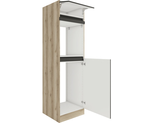 Küchenschrank mit Tür und offenem Fach