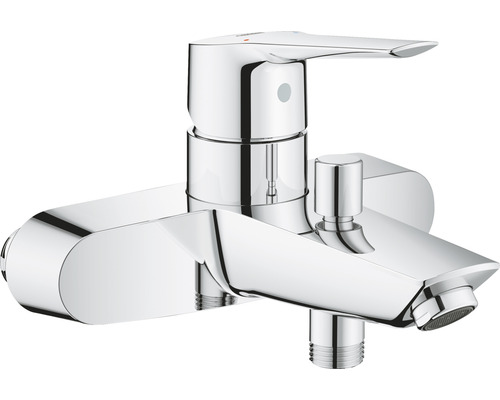 GROHE Start Badewannenarmatur mit Einhand-Wannenbatterie 3/4" 153 CH 23557003 Aufputz-Badarmatur zur Wandmontage