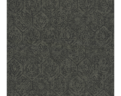 Papier peint intissé 38022-3 Cuba baroque noir gris