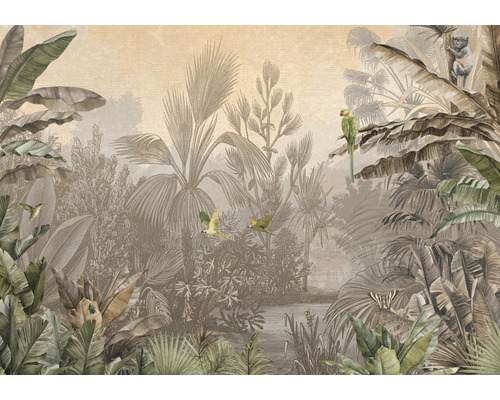 Fototapete Vlies DD120245 Cuba SepiaJunglePar beige 4-tlg. 400 x 280 cm