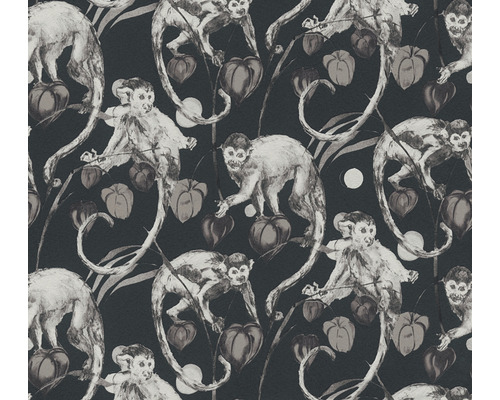 Tapete mit Affen und Lampions