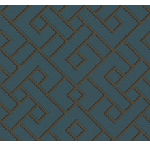 Blaues geometrisches Muster auf Tapete