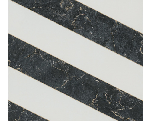 Dekorplatte mit Marmor- und Streifenmuster