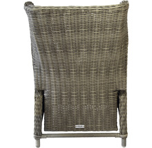 Rückansicht eines Korbsessels