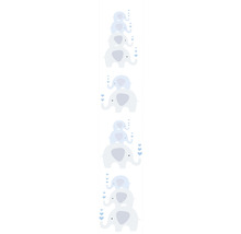 Sticker mural décoratif avec motif d''éléphants pour chambre d''enfant