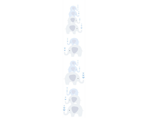 Sticker mural décoratif avec motif d''éléphants pour chambre d''enfant