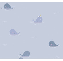 Tapete mit Walen und Möwen für Kinderzimmer