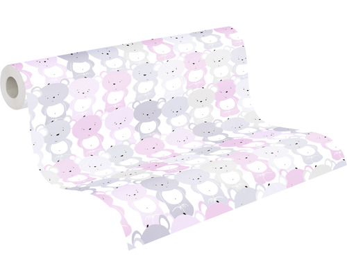 Rouleau de papier peint avec motif ours pour chambre d''enfant