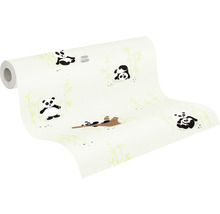 Rouleau de papier peint avec motif panda et bambou