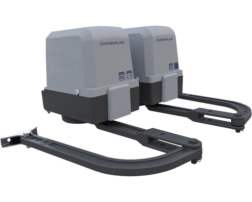 Deux entraînements de portail Chamberlain pour portails battants