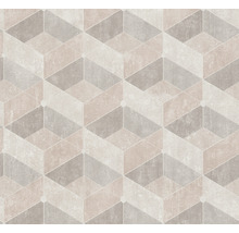 Papier peint avec motif géométrique de cube