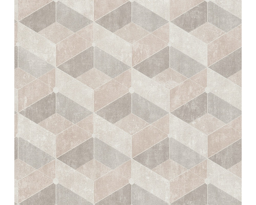 Papier peint avec motif géométrique de cube