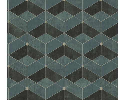 Papier peint à motif géométrique de cubes