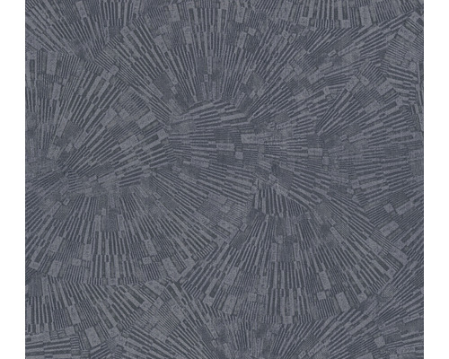 Vliestapete 38203-2 Titanium 3 3D-Grafik blau Tapete mit abstraktem Muster aus radialen Linien