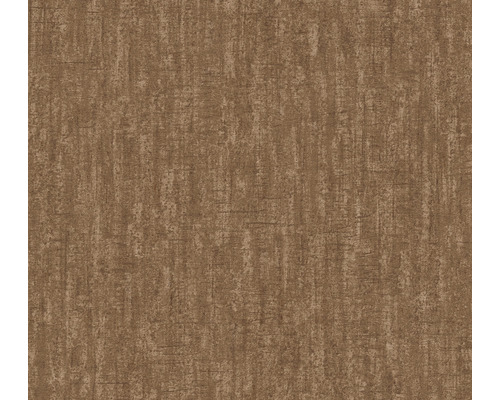 Detailansicht einer braunen Strukturtapete.