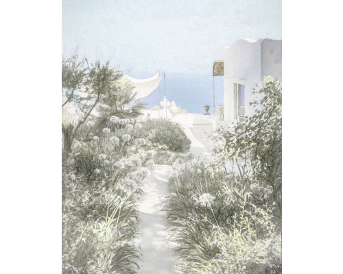 Papier peint panoramique intissé LJX4-009 Le Jardin Côte d’Azur 4 pces 200 x 250 cm
