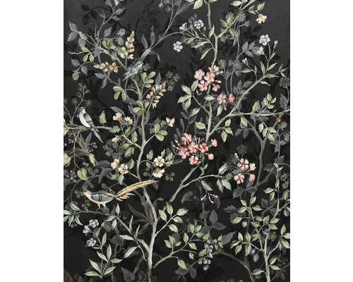 Papier peint panoramique intissé LJX4-014 Le Jardin Nuit Royale 4 pces 200 x 250 cm
