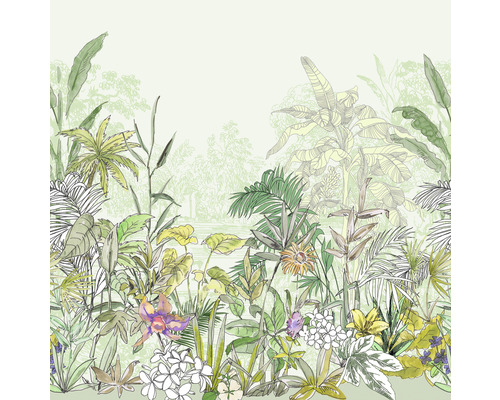 Papier peint panoramique intissé LJX5-005 Le Jardin Hortus 5 pces 250 x 250 cm