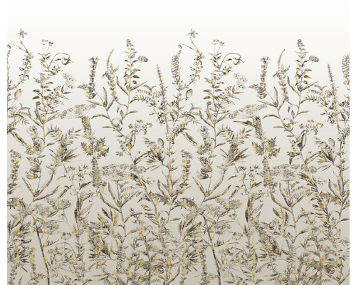Papier peint panoramique intissé LJX6-028 Le Jardin Eldorado 6 pces 300 x 250 cm Papier peint avec motif floral de fleurs sauvages