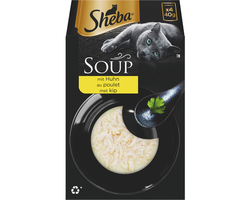 Sheba Classic Soup poitrine de poulet 4x40g