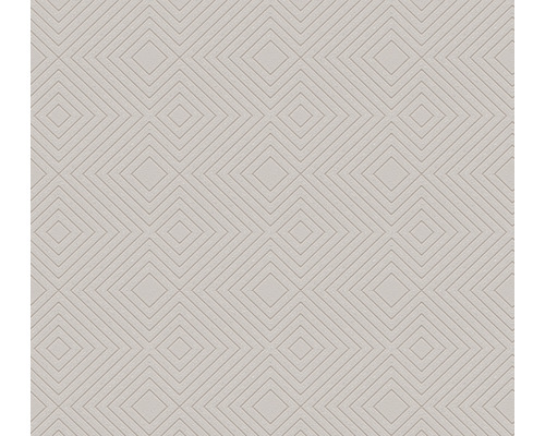 Papier peint intissé 37758-3 Attractive effet 3D marron Papier peint avec motif géométrique en losange