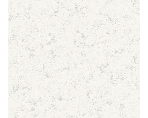 Papier peint intissé 3777-15 Attractive aspect crépi blanc Papier peint avec structure de plâtre