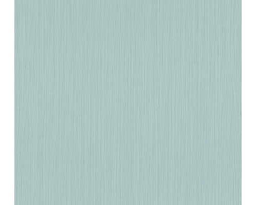 Papier peint intissé 3782-62 Attractive uni bleu vert Papier peint avec surface structurée verticalement