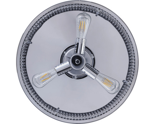 Runde Deckenleuchte mit drei Leuchtmitteln