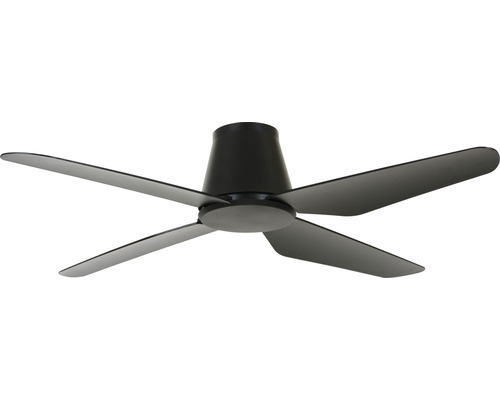 Ventilateur de plafond sans éclairage Aria CTC BLK Ø 122 cm 47 W plastique noir Ventilateur de plafond à cinq pales