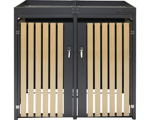 Cache-conteneurs Westmann pour deux poubelles
