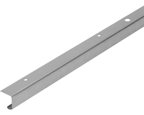 Profilé de coulissage TopLine 3/3plus pour une porte, 2000 mm Profilé de chapeau métallique avec trous